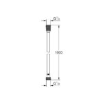 Grohe Silverflex душовий шланг 1000мм (26334001) - Зображення 2