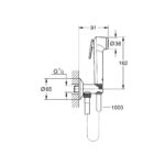 Grohe Tempesta-F Trigger Spray 30 Душовий набір із кутовим вентилем, 1 режим струменю (26358000) - Зображення 2