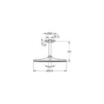 Grohe Rainshower 310 Mono Верхній душ з кронштейном 142 мм, 1 режим струменя (26560000) - Зображення 5