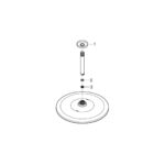 Grohe Rainshower 310 Mono Верхній душ з кронштейном 142 мм, 1 режим струменя (26560000) - Зображення 6