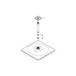 Grohe Rainshower 310 Mono Cube Верхній душ з кронштейном 142 мм, 1 режим струменя (26566000) - Зображення 6