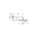 Grohe Tempesta 250 верхній душ з кронштейном до стіни з WaterSaving (26668000) - Зображення 8