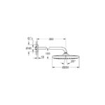 Grohe Tempesta 250 Набір 380 мм верхнього душу, 1 режим струменю (266682430) - Зображення 6