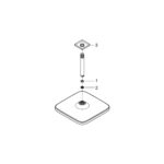 Grohe Tempesta 250 Cube Верхній душ з кронштейном до стелі з WaterSaving (26688000) - Зображення 6