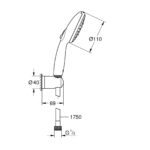 Grohe Quickfix Vitalio Start 110 Душовий набір, 3 режими струменю (26769001) - Зображення 4