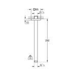 Grohe Rainshower Стельовий душовий кронштейн 292 мм (27484000) - Зображення 2