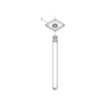 Grohe Rainshower Стельовий душовий кронштейн 292 мм (27484000) - Зображення 3