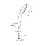 Grohe Tempesta 110 Душовий набір, 3 режими струменю (27849003) - Зображення 4