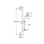 Grohe Tempesta 110 Душовий гарнітур, 1 режим струменю (27853003) - Зображення 4