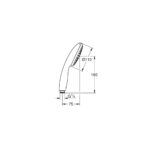 Grohe QuickFix Vitalio Start 110 Ручний душ, 1 режим струменю (27940001) - Зображення 8