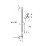 Grohe QuickFix Vitalio Start 110 Душовий гарнітур, 2 режима струменю (27948001) - Зображення 4