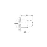 Grohe QuickFix Vitalio Universal Настінний тримач для ручного душу (279582430) - Зображення 3