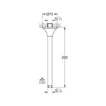 GROHE SPA Rainshower Grandera Настельний душовий кронштейн 292 мм (27982IG0) - Зображення 3