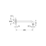 Grohe Rainshower Душовий кронштейн 286 мм (28576000) - Зображення 4