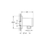 Grohe Tempesta Підключення душового шлангу (28671001) - Зображення 4
