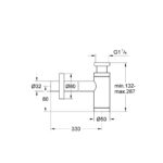 Grohe Сифон для раковини 1 1/4 дюйму (28912AL0) - Зображення 2