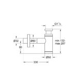 Grohe Сифон для раковини 1 1/4" (29509KF0) - Зображення 4