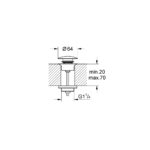 Grohe Зливний гарнітур із функцією закриття-відкриття (29510KF0) - Зображення 3