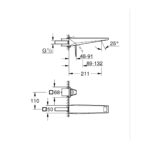 Grohe Allure Brilliant Private Collection Змішувач для раковини на 2 отвори M-розміру (29519000) - Зображення 4
