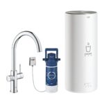 Grohe Стартовий комплект Grohe Red DUO з бойлером розміру L і змішувачем, вилив С, хром (30079001)