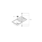 Grohe Мийка для кухні 860 x 500 мм з ексцентриком, 1 чаша (31552SD1) - Зображення 5