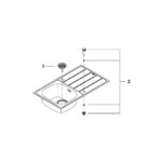Grohe Комплект Мийка для кухні 860 x 500 мм + BauEdge Одноважільний змішувач (31562SD1) - Зображення 4