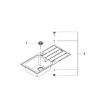 Grohe Мийка для кухні 1000 x 500 мм з ексцентриком, 1 чаша, матова (31563SD1) - Зображення 4