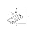 Grohe Мийка для кухні 965 x 500 мм з ексцентриком, 2 чаши, матова (31564SD1) - Зображення 4