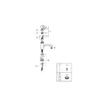 Grohe Комплект Мийка для кухні 860 x 500 мм + Eurosmart Одноважільний змішувач (31565SD1) - Зображення 7