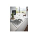 Grohe Мийка для кухні 1000 x 500 мм з ексцентриком, 2 чаши, матова (31572SD1) - Зображення 5