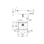 Grohe Мийка для кухні 550 x 450 мм мм, під стільницю, 1 чаша, матова (31574GN1) - Зображення 3