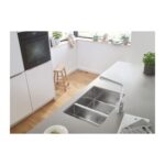 Grohe Мийка для кухні 760 x 450 мм, під стільницю, 1,5 чаши, матова (31575SD1) - Зображення 6