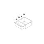 Grohe Мийка для кухні 595 x 450 мм, під стільницю, 1,5 чаши, матова (31576SD1) - Зображення 5