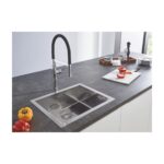 Grohe Мийка для кухні 464 x 464 мм, 1 чаша, матова, в рівень зі стільницею (31578SD1) - Зображення 3