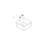 Grohe Мийка для кухні 464 x 464 мм, 1 чаша, матова, в рівень зі стільницею (31578SD1) - Зображення 8