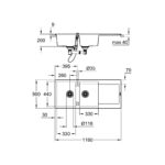 Grohe Мийка для кухні 1160 х 500 мм, Granite Black (31647AP0) - Зображення 2