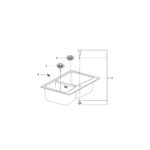 Grohe Мийка для кухні 840 х 560 мм, Granite Black (31657AP0) - Зображення 5