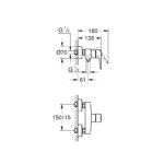 Grohe QuickFix Start Одноважільний змішувач для душу (322792432) - Зображення 4