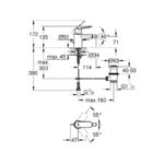 Grohe Eurosmart Cosmopolitan Одноважільний змішувач для біде S-Size (32839000) - Зображення 2