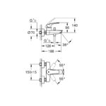 Grohe Eurosmart Одноважільний змішувач для ванни (333002433) - Зображення 4