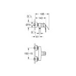 Grohe Eurosmart New Одноважільний змішувач для душу (33555003) - Зображення 4