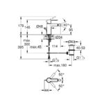 Grohe Lineare Одноважільний змішувач для біде S-Size (33848DC1) - Зображення 2