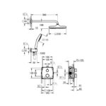 Grohe QuickFix Precision Душова система прихованого монтажу з Vitalio Comfort 250 (348822430) - Зображення 4