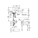 Grohe Euroeco Cosmopolitan E Інфрачервона електроніка для мийки без змішування (36269000) - Зображення 2