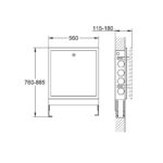 GROHE SPA F-digital Deluxe Вбудований блок для базового блоку (36474000) - Зображення 2