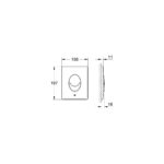 Grohe Панель змиву для унітазу GROHE Skate Air вертикальна (38505000) - Зображення 6