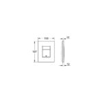 Grohe Skate Cosmopolitan Панель змиву для унітазу, чорний матовий (38732KF0) - Зображення 7