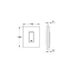 Grohe Skate Cosmopolitan Накладна панель для пісуару (38784000) - Зображення 4