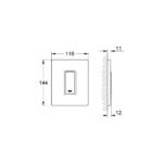 Grohe Skate Cosmopolitan Накладна панель для пісуару (38784P00) - Зображення 3