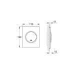 Grohe Nova Cosmopolitan Накладна панель змиву для пісуару (38804000) - Зображення 4